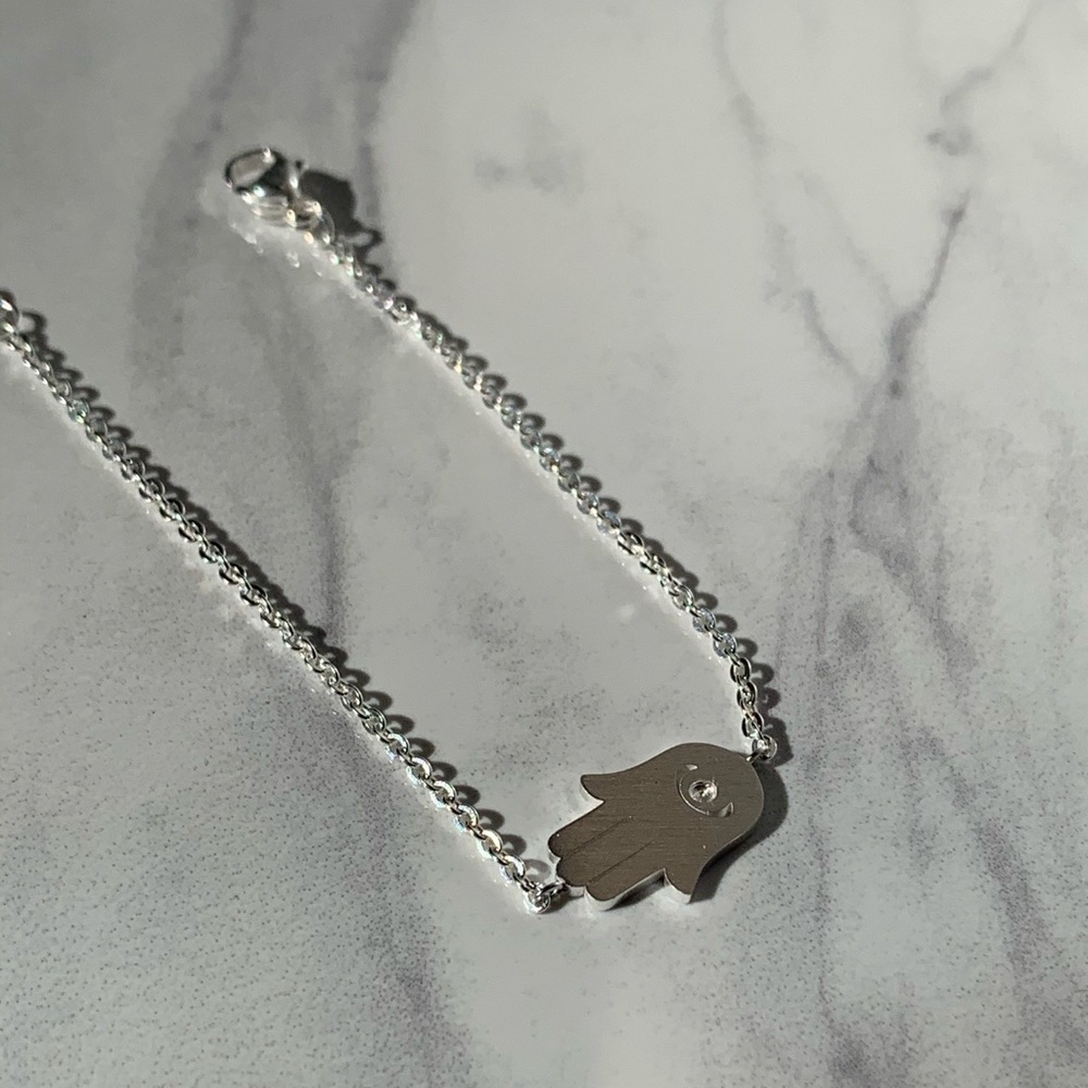 Hamsa hand chain bracelet